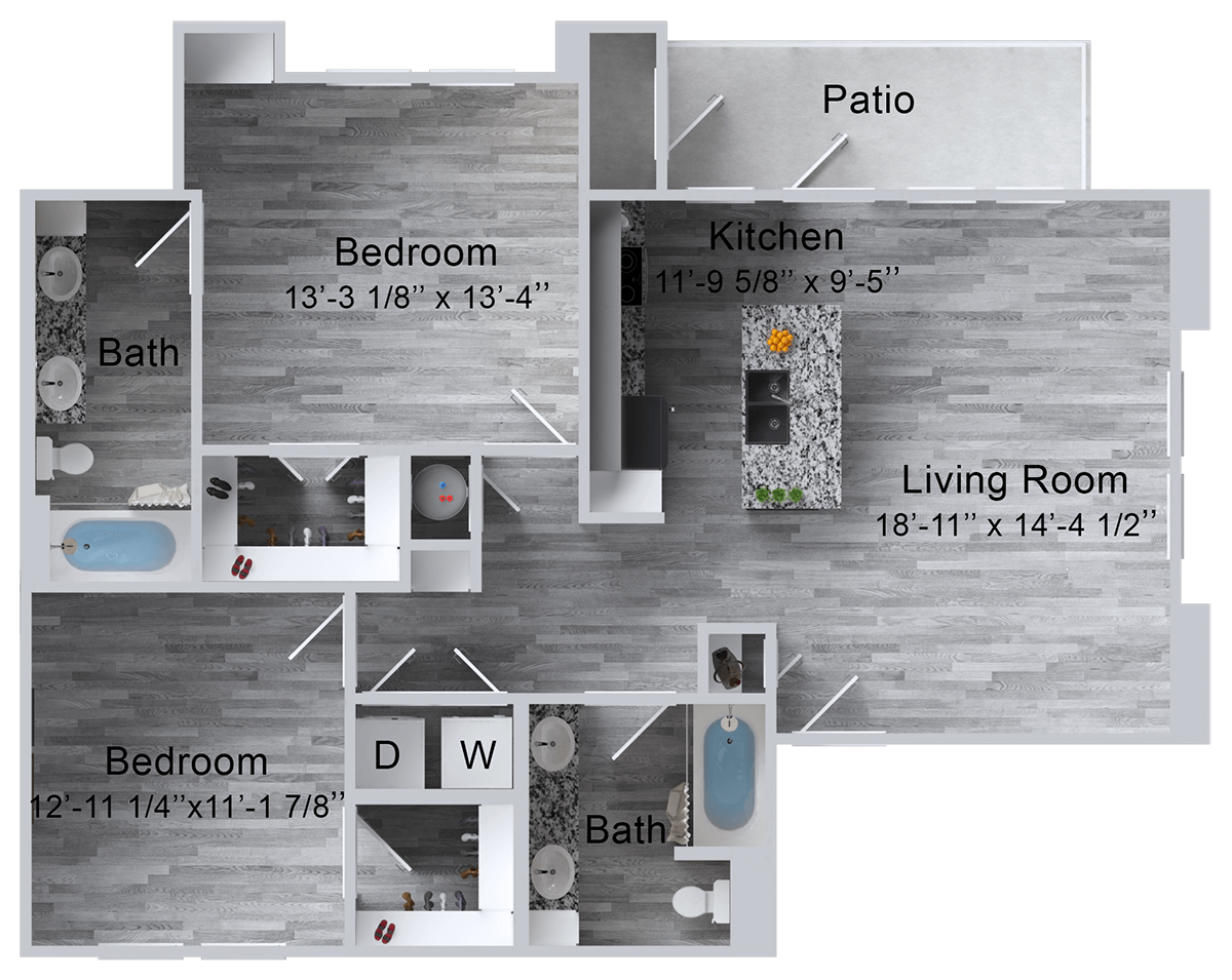 Apartment Floorplans in Lubbock, TX | La Ventana at Canyon West Apartments